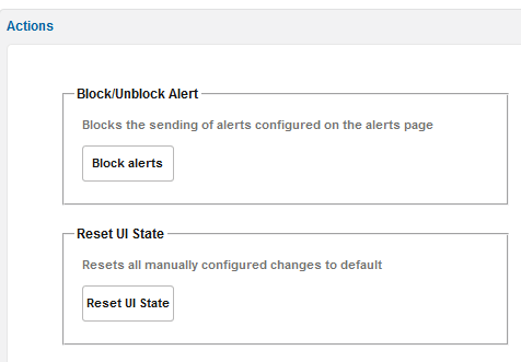 Actions Page Actions Page