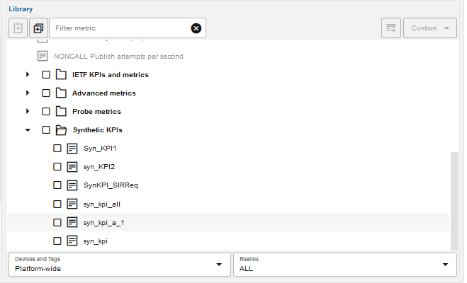 synthetic KPIs synthetic KPIs