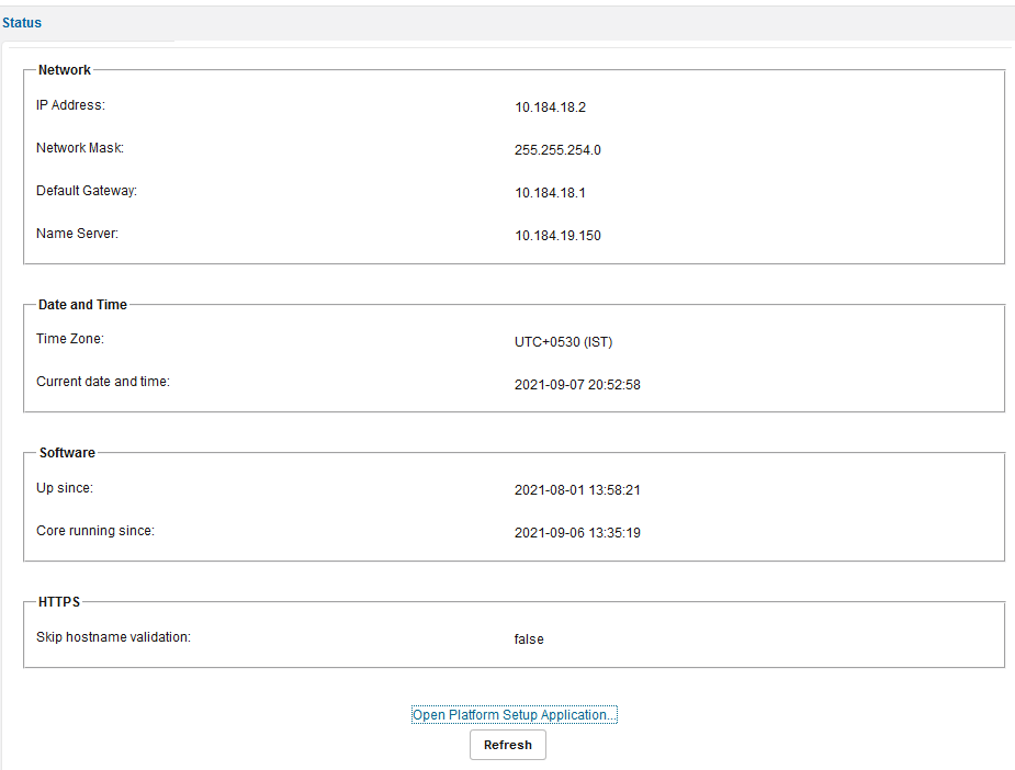 Status Page Status Page