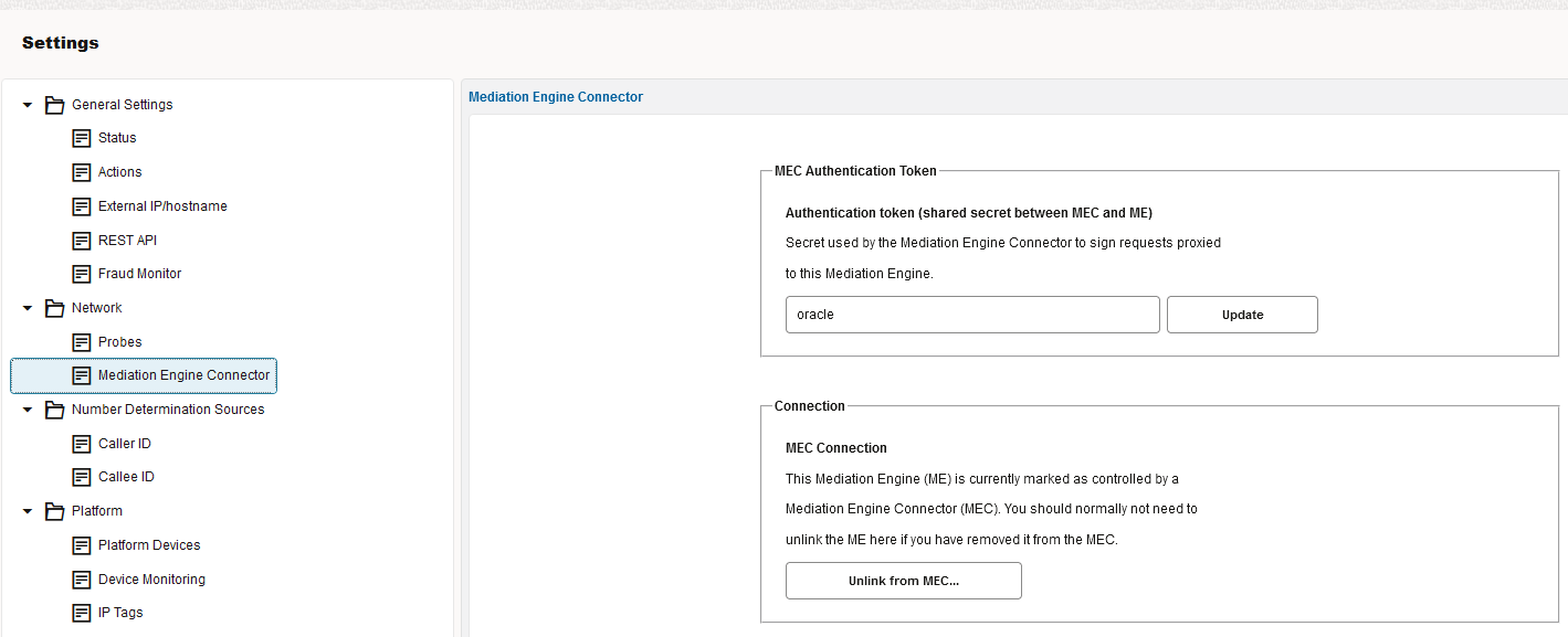 Mediation engine connector