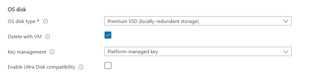 Disk Configuration