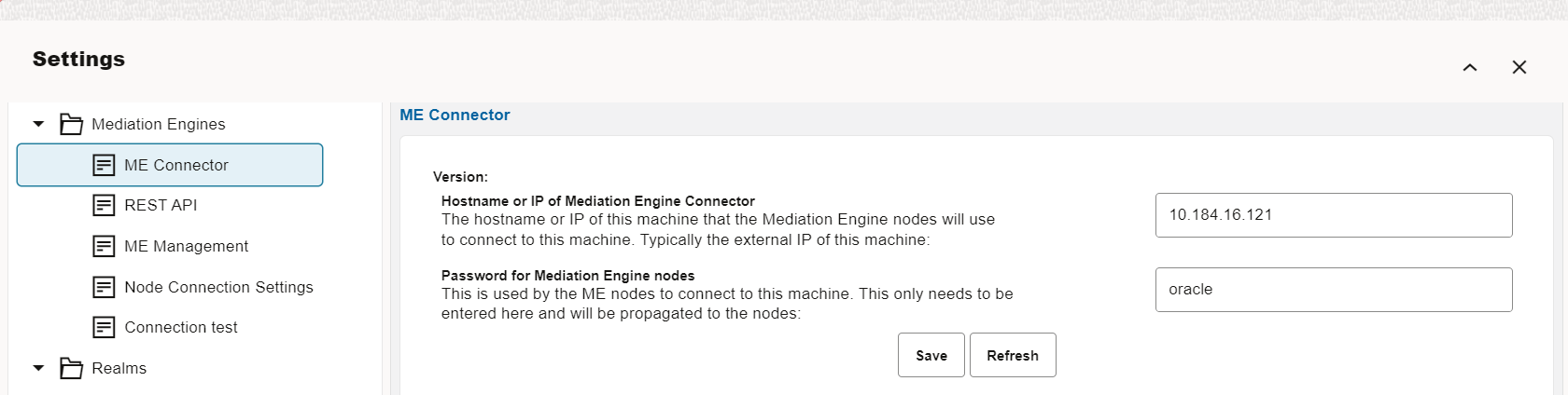 Mediation Engine Connector