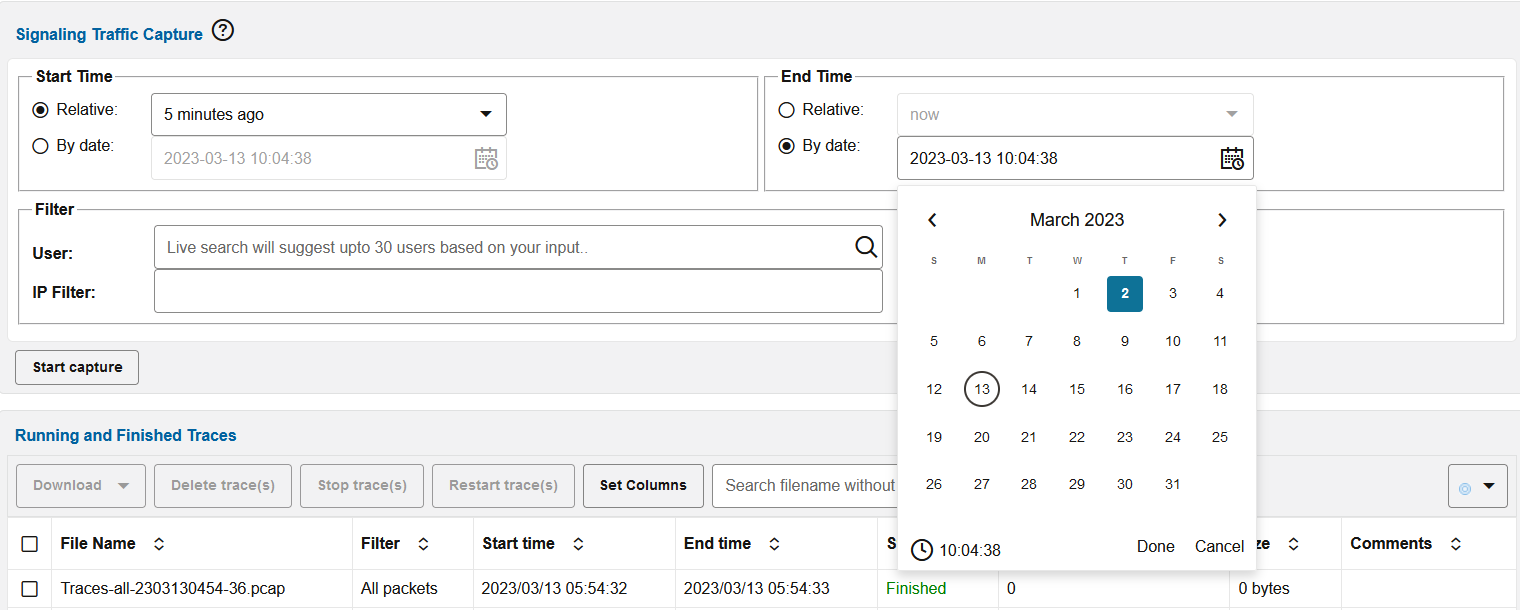 New Trace Created for a Past Transaction