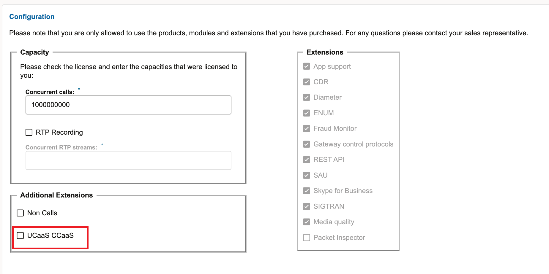 UCaaS CCaaS Check Box