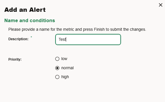 Alert Name and Priority Alert Name and Priority