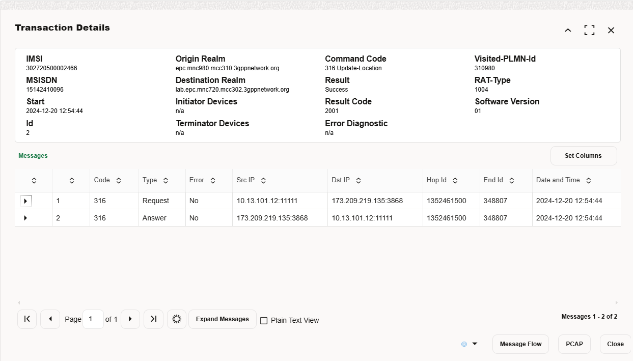 Transaction Details Transaction Details