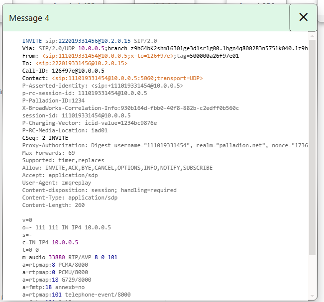 Individual Protocol Message Window Individual Protocol Message Window