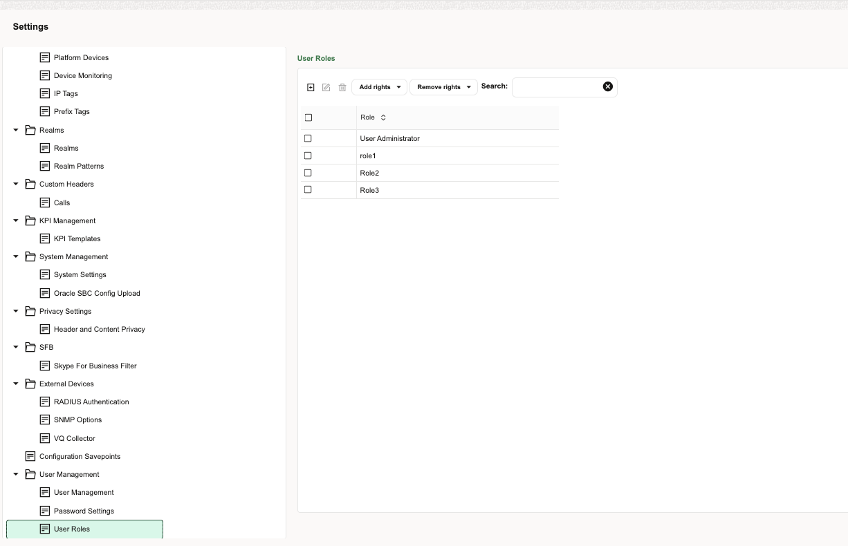 Default user roles Default user roles