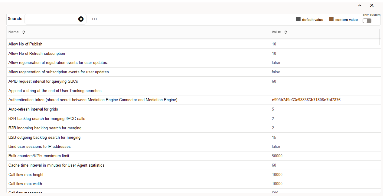 System Settings page System Settings page