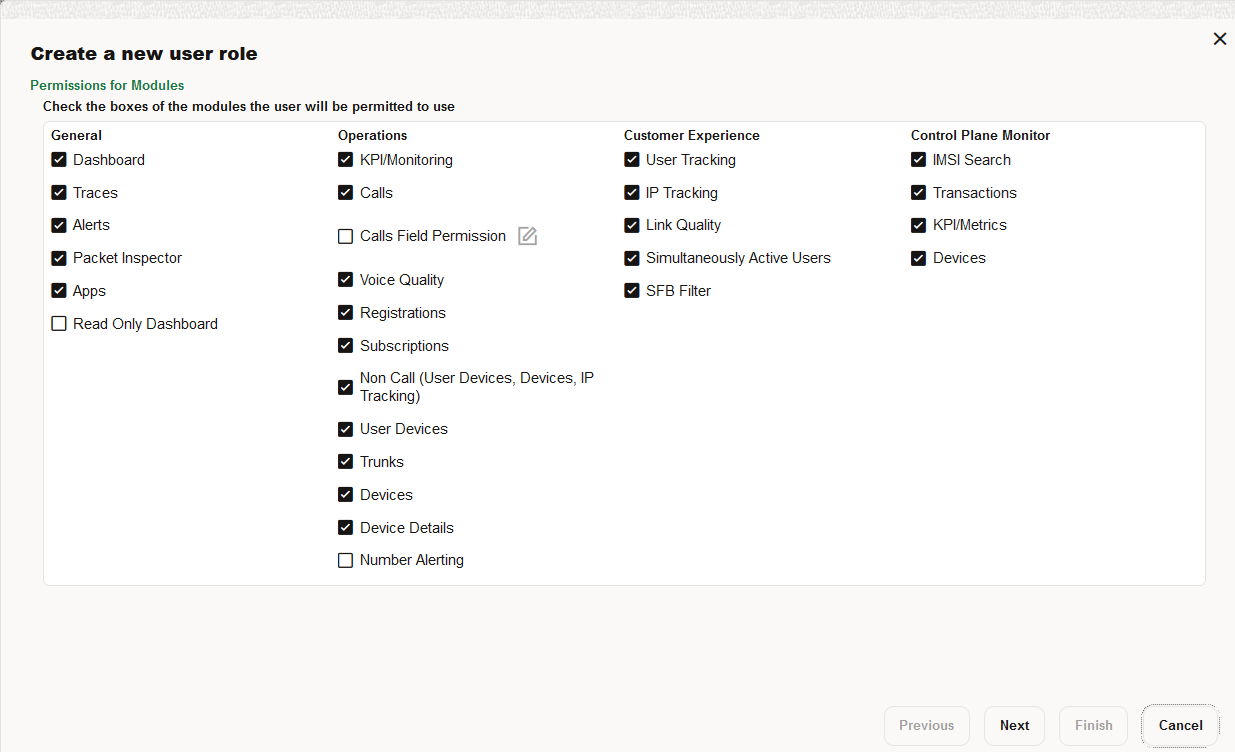 Modules permissions Modules permissions