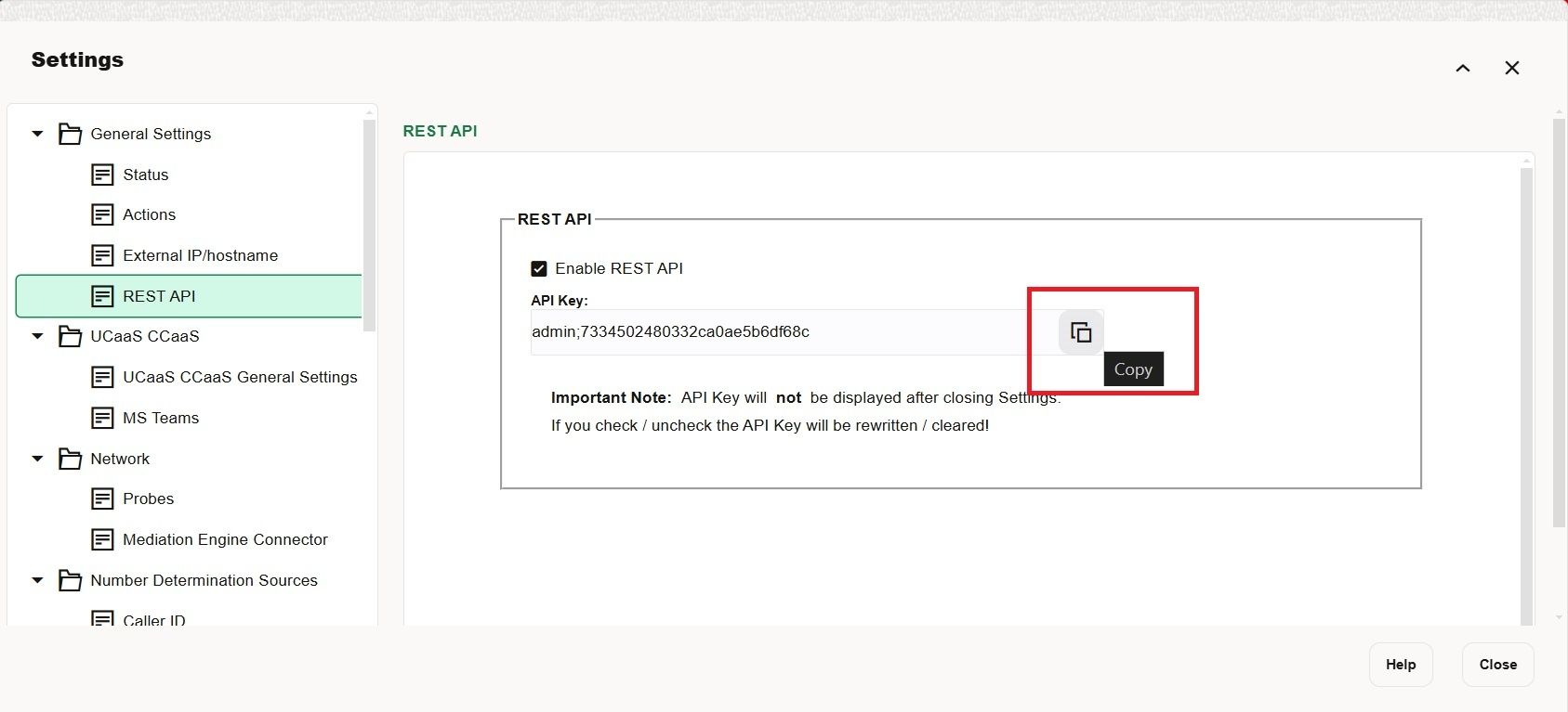 API Key