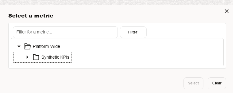 Select a Metric Select a Metric