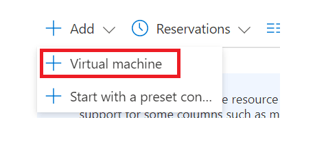 Adding a Virtual Machine