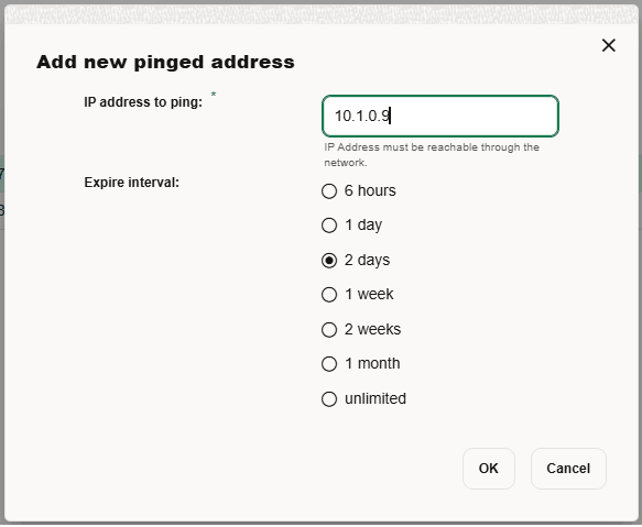 Add a Target to Ping