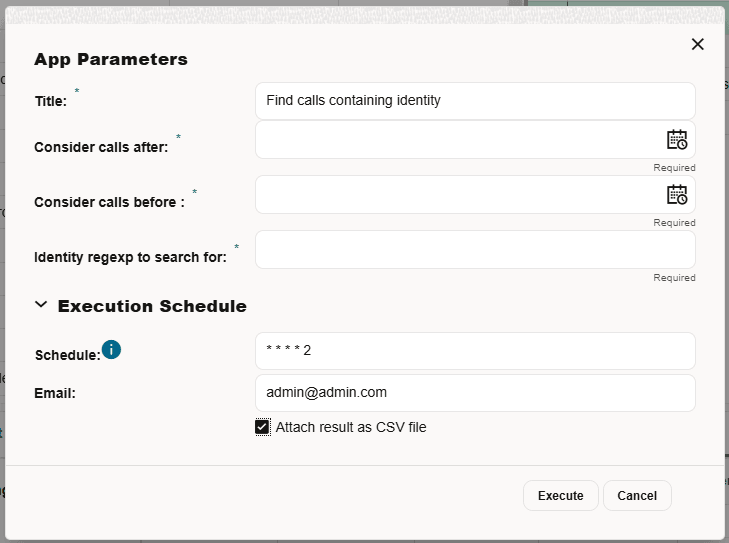 App Parameters App Parameters