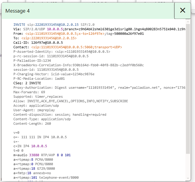 Individual Protocol Message Window