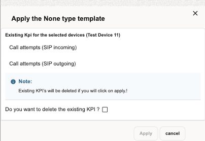 Apply the None type template