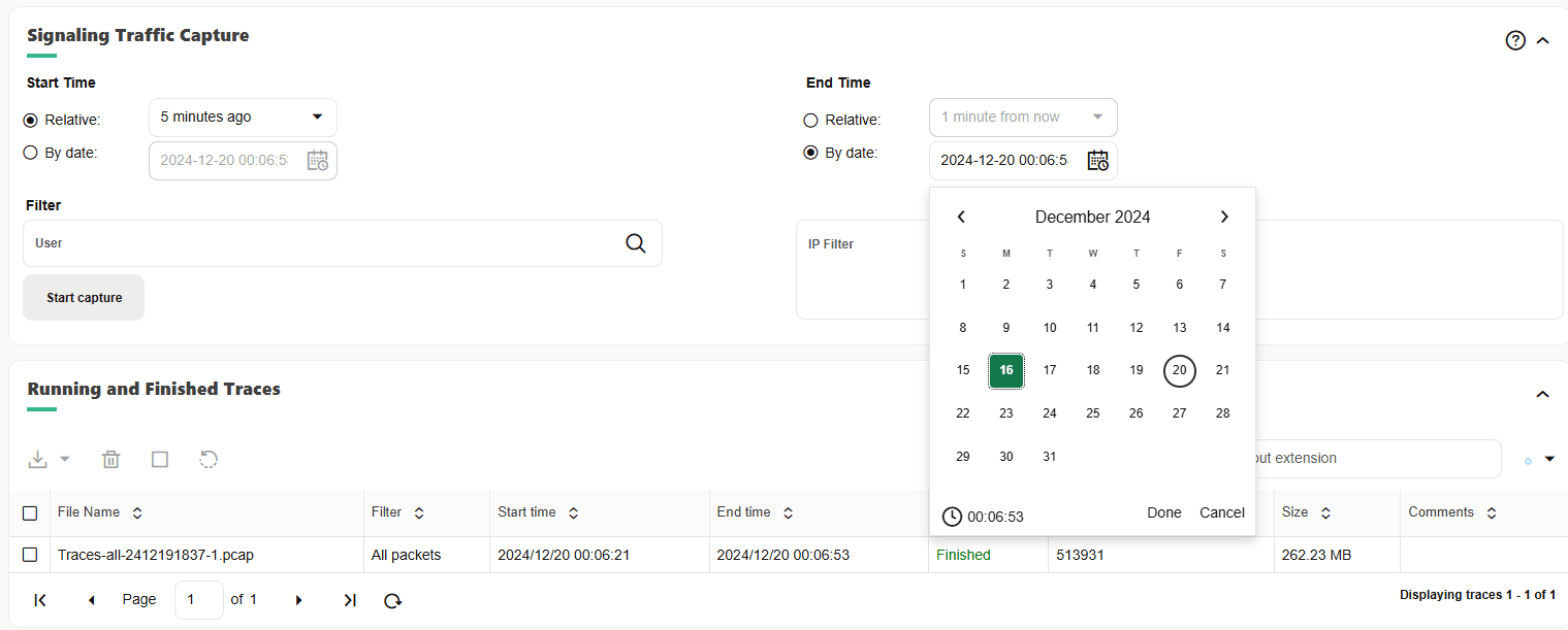 New Trace Created for a Past Transaction