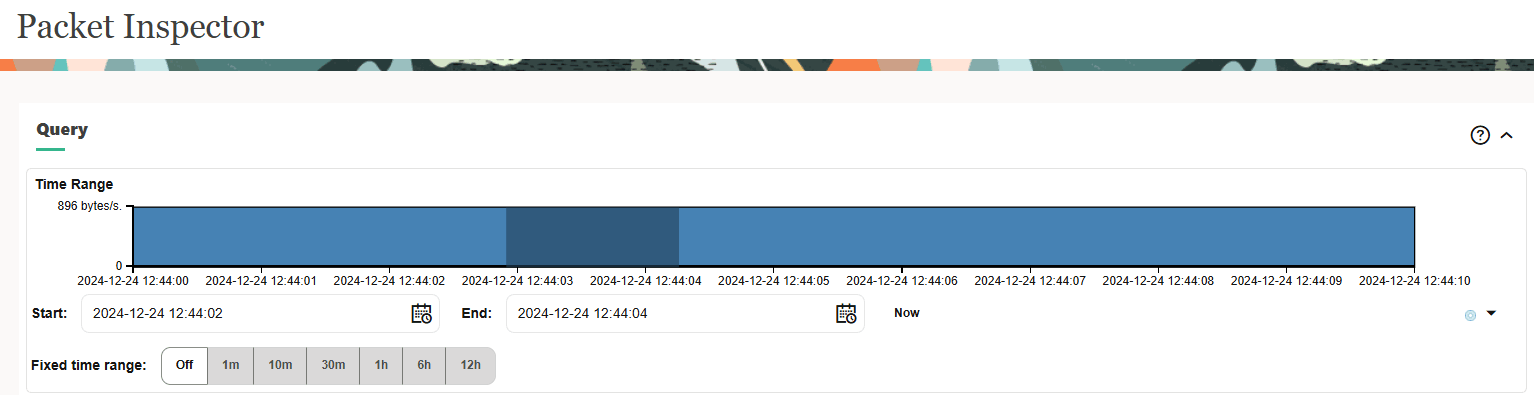 Packets - Time Range Selection