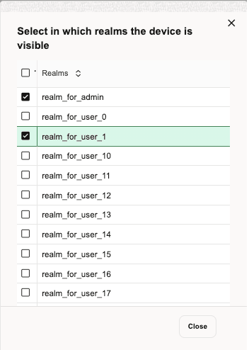 Device Visibility Settings