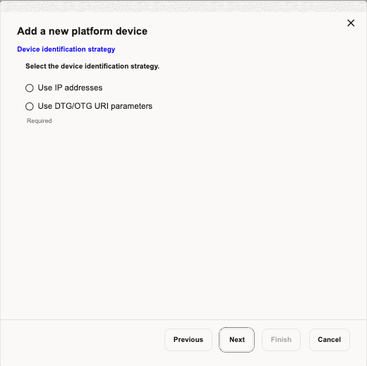 Trunk Identification Settings