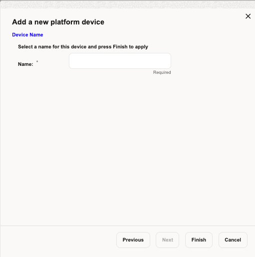 Device Name Settings