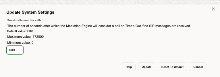 Update System Settings