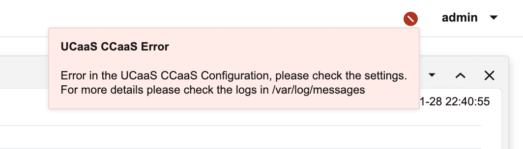 Teams configuration error Notification Teams configuration error Notification
