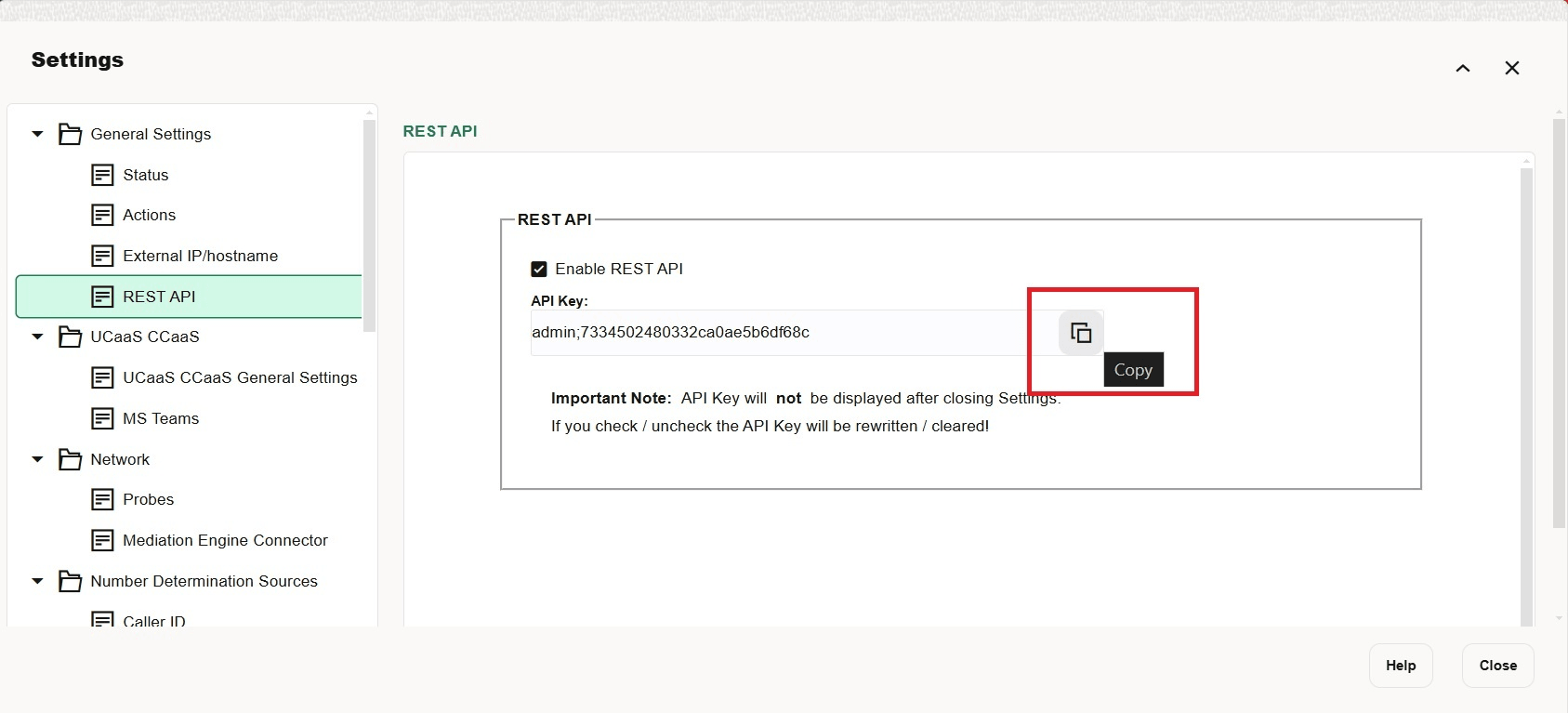 API Key API Key