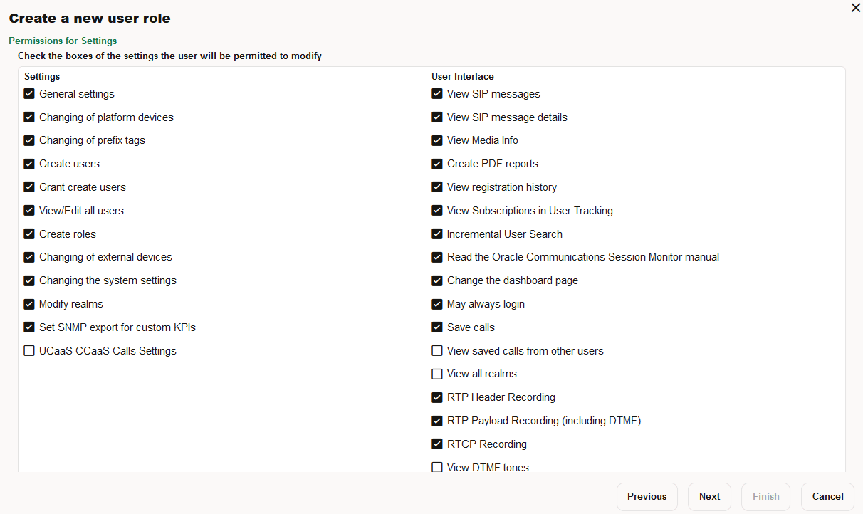 Settings Permissions