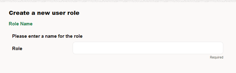 Name of the New Role