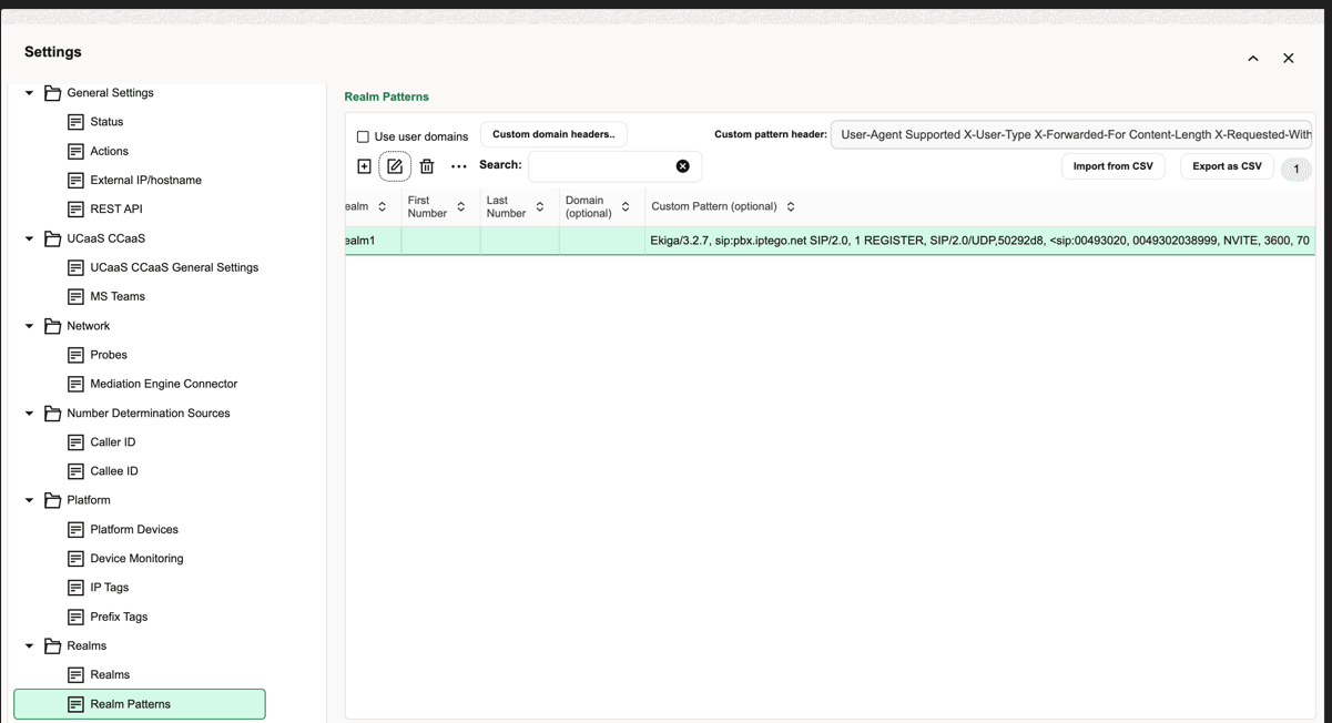 Custom Header Pattern (optional)