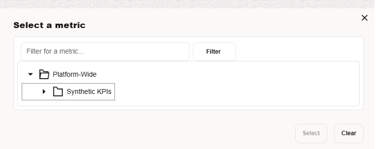 Select a Metric