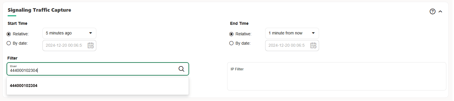 New Trace Created for all Messages from a User