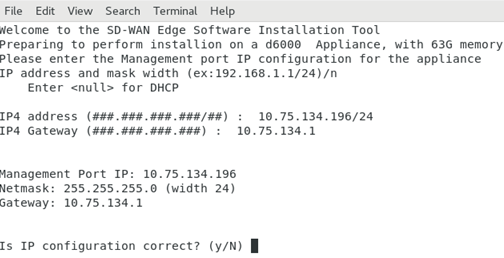 Device IP Address Configuration