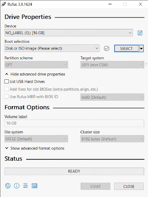 Create a USB Drive from Windows - Drive Properties Create a USB Drive from Windows - Drive Properties