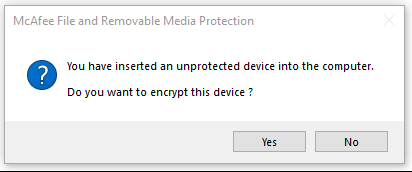 Image showing the window asking to encrypt the device