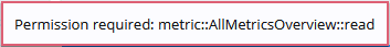 Permissions Error Popup