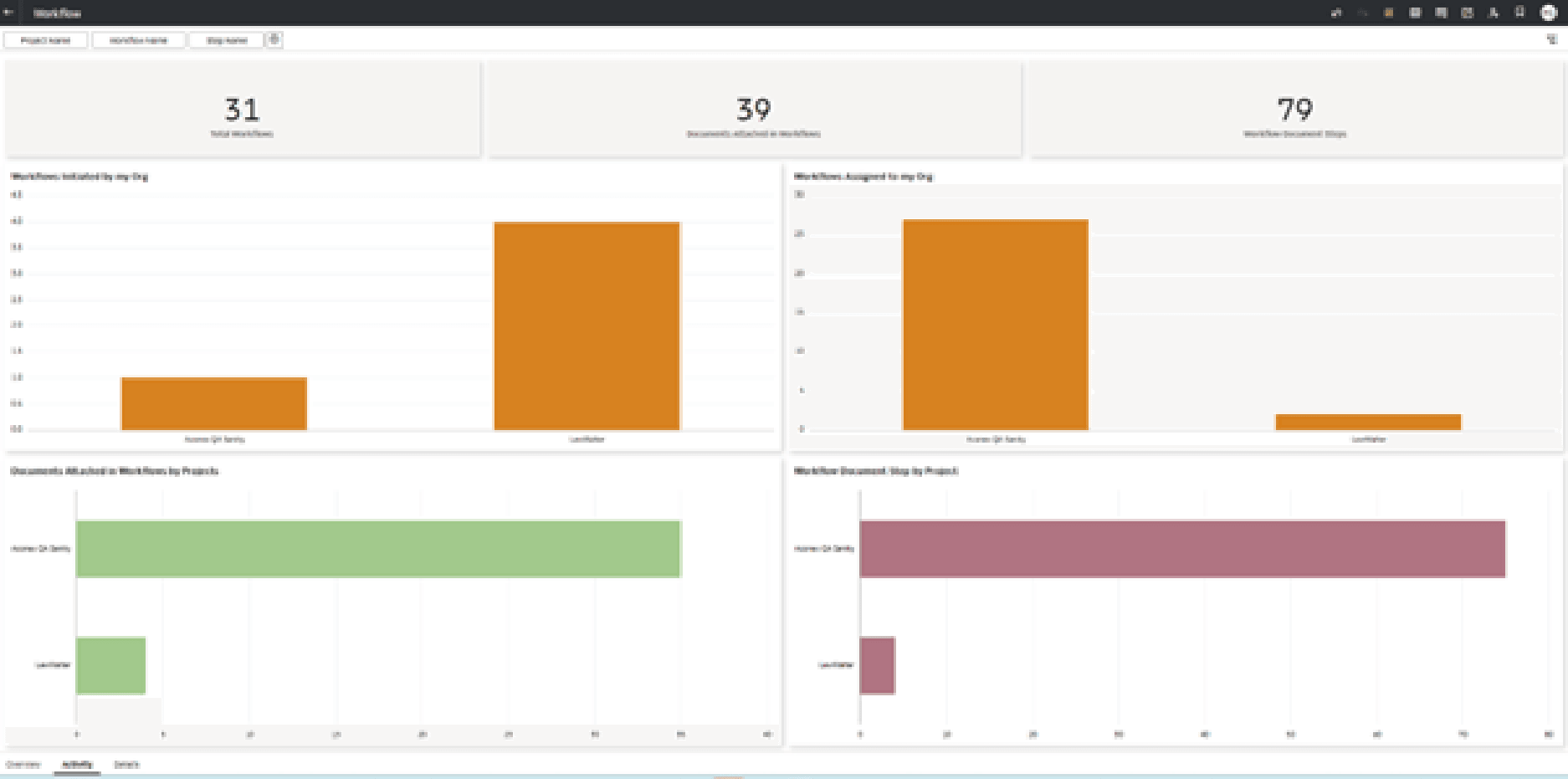 Workflow - Activity Tab