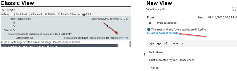 Show List Becomes Business Process Records