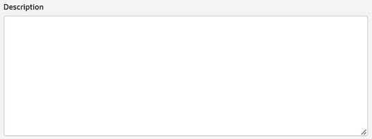 Multi-line text fields are often large rectangular boxes that users can type in, an example being a description field.