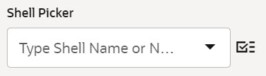 A picker is a rectangular box that you can type in to reveal suggestions from the list, but it also has a checkbox icon that will show you the full list of items to choose from.