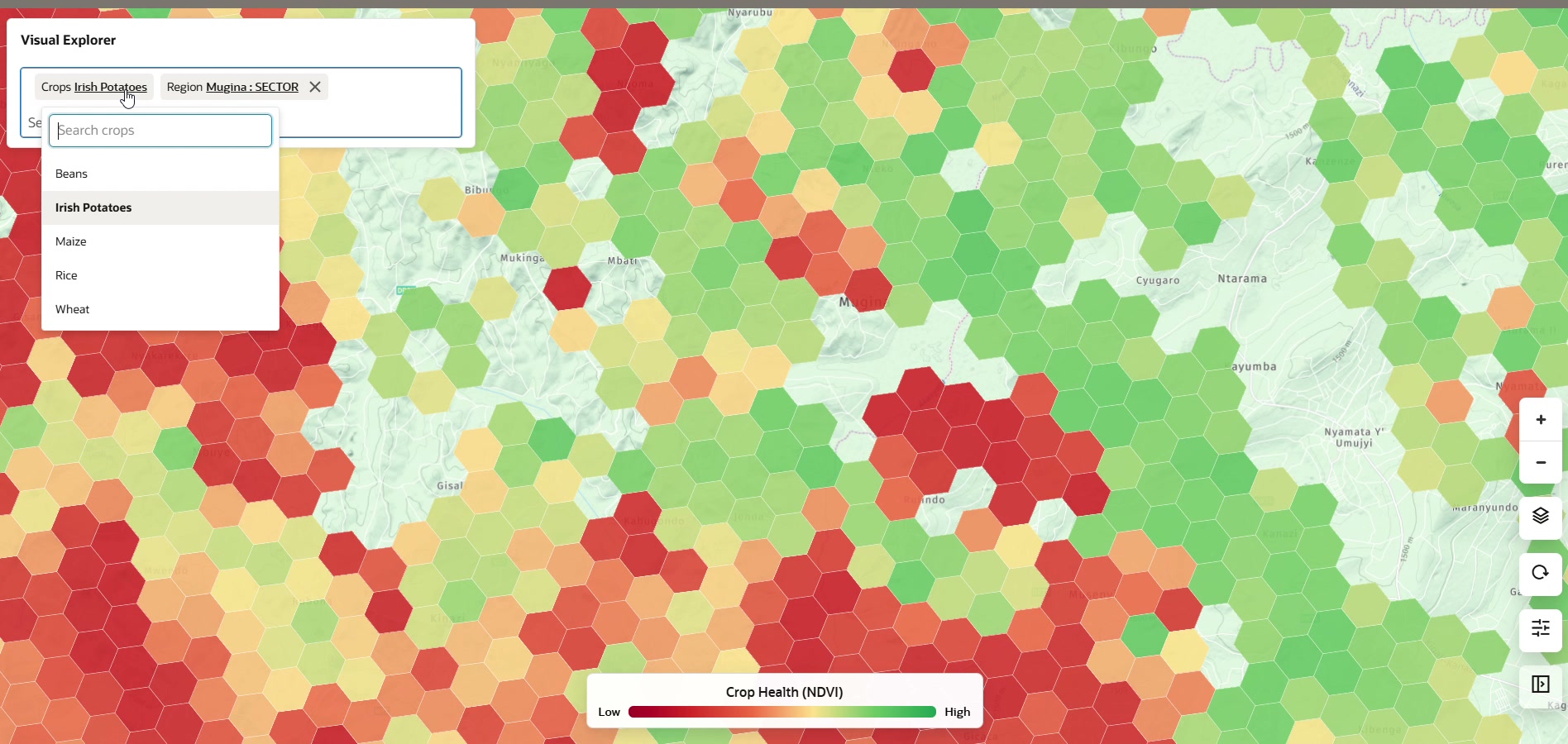 Crop selection