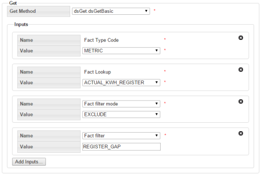 Get Method settings for fact type codes and fact look up that will exclude fact filter mode