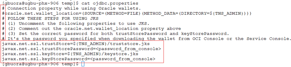 Edit OJDBC Properties file.