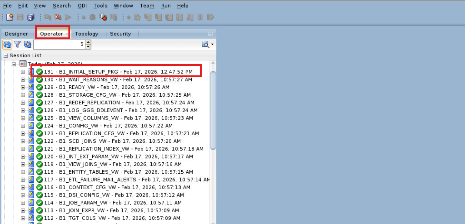 Initial Setup for Star Schema