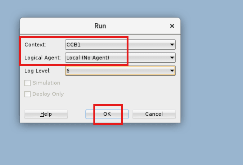 B1_PAAS_CFG Version 001 Run Configuration Details