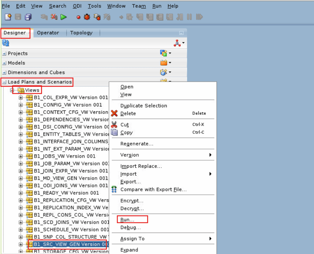 B1_SRC_VIEW_GEN Version 001 Navigation