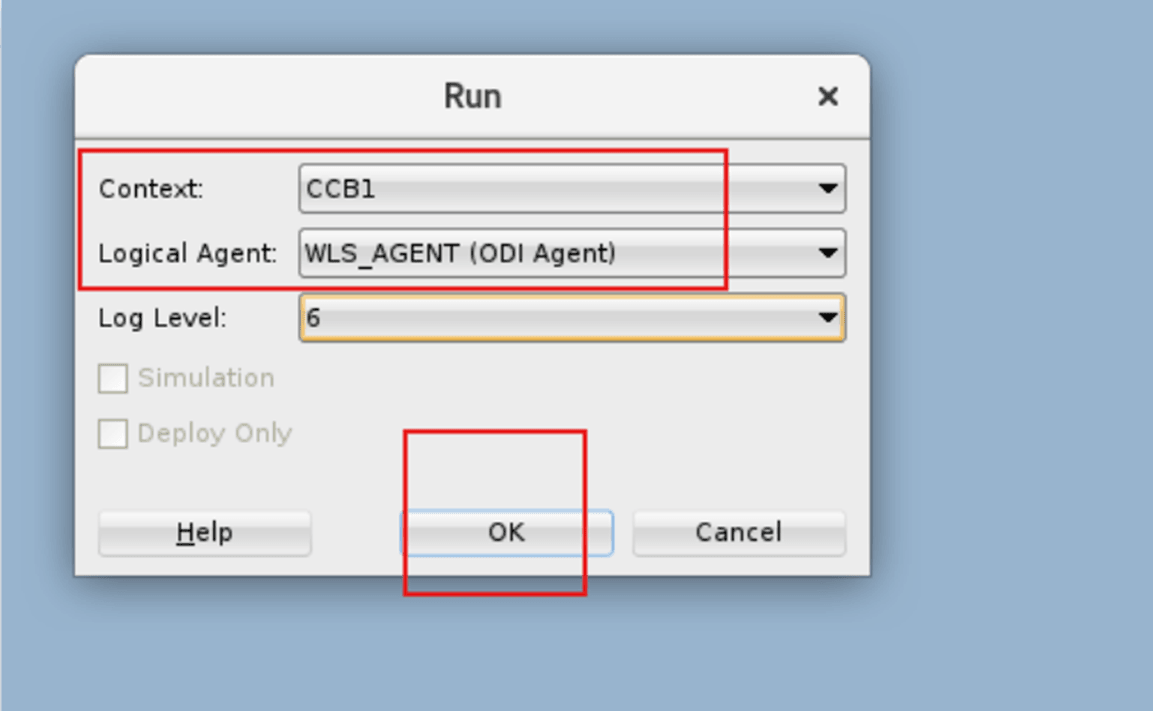 B1_SRC_VIEW_GEN Version 001 Run Configuration Details