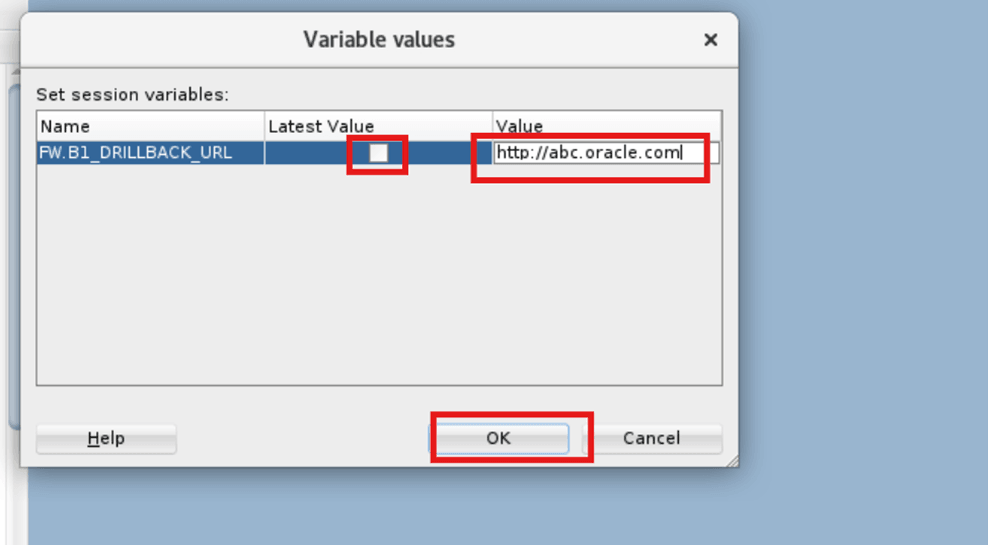 Enter the variable values for the product instance.